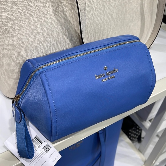 kate spade Handbags - Kate Spade Chelsea Medium Cosmetic Nylon Makeup Case Bag Pouch
Deep Cornf NWT
